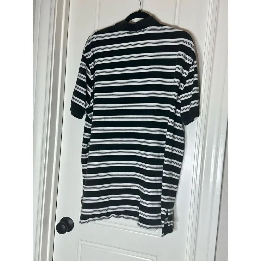 Polo Ralph Lauren black and white striped polo size XXL
